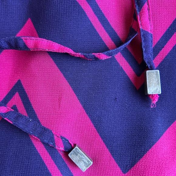 Indulge chevron print maxi dress Sz L - Picture 5 of 7